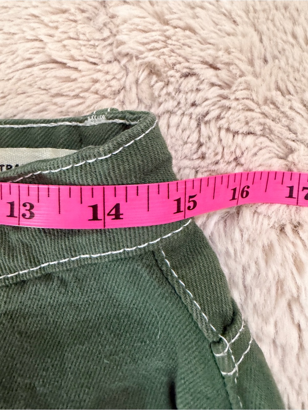 NWOT Cotton On Bohemian Deep Green Straight Wide Leg Loose Fit Casual Fall Jeans - Picture 6 of 7